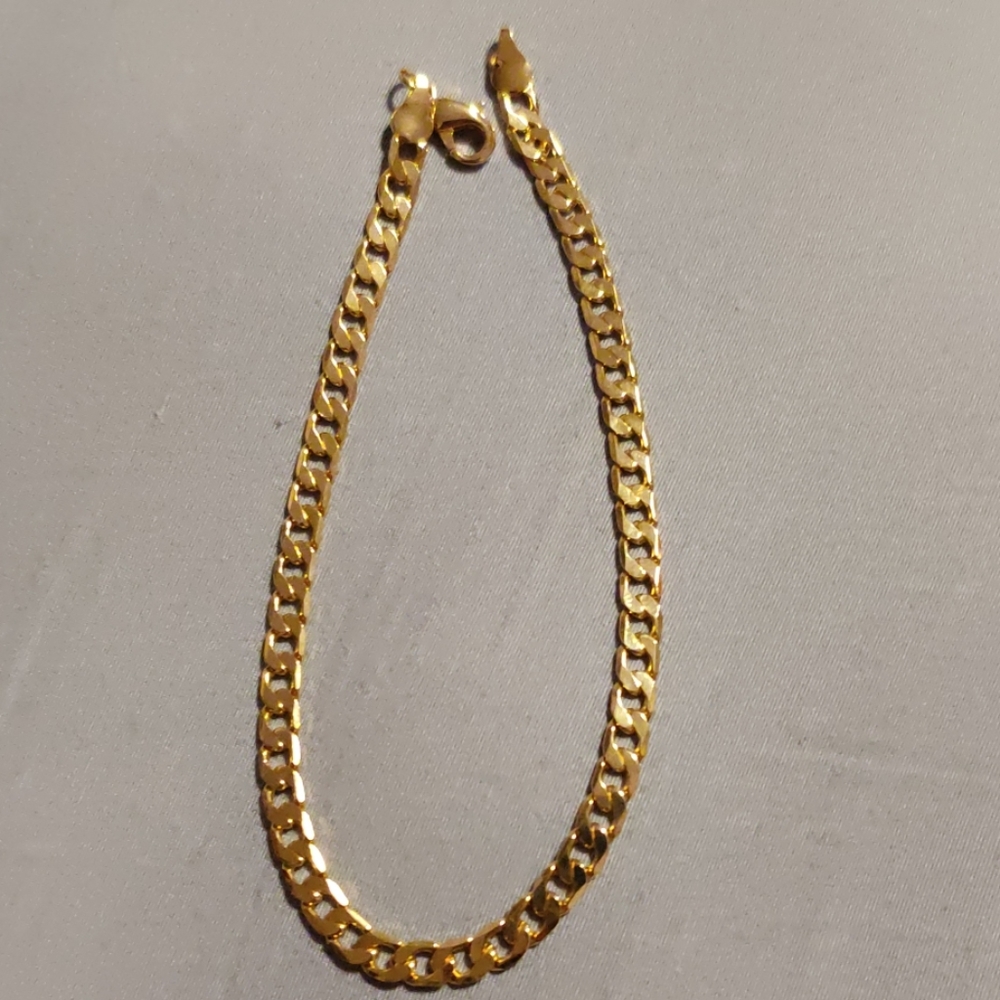 Gold plated anklet
